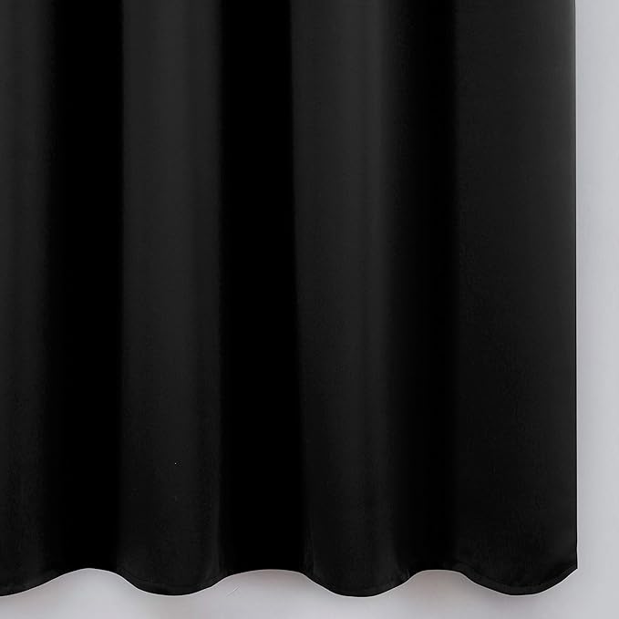 LEMOMO Black Thermal Blackout Curtains/52 x 95 Inch/Set of 2 Panels Room - Image 9
