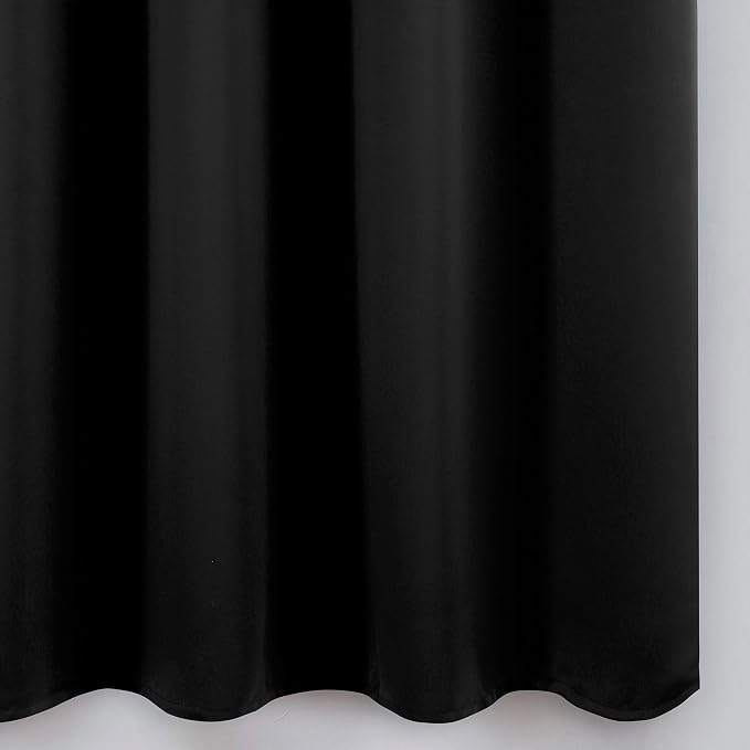 LEMOMO Black Thermal Blackout Curtains/52 x 54 Inch/Set of 2 Panels Room - Image 9