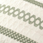 MIULEE Set of 2 Sage Green Boho Decorative Pillow Covers 24x24 Inch Farmhouse - Image 7