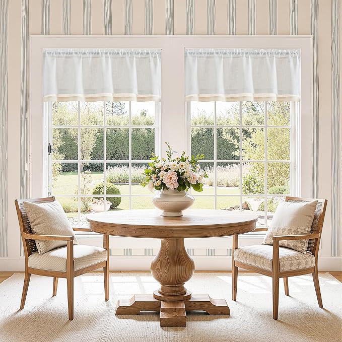 jinchan Linen Farmhouse Valances - Image 2