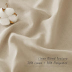 NICETOWN Linen Curtains for Windows 90 inch Long, Grommet Semi Sheer Vertical - Image 7