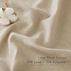 NICETOWN Angora Linen Doorway Curtains 80 inches Long, Grommet Thick Linen - Image 4