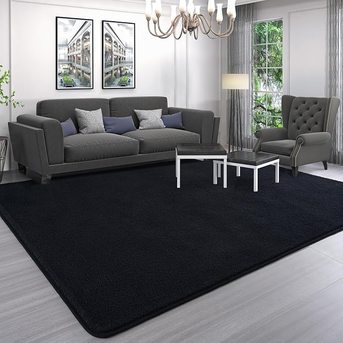 AROGAN Modern Shag Area Rug for Living Room, 5x7 Feet Washable Rugs for Bedroom - Image 6