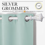 NICETOWN Aqua Blue Blackout Curtains 90" Long - Image 3