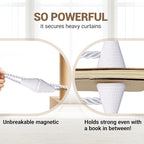 Hion Magnetic Curtain Tiebacks White 2pcs, Curtain Tiebacks Buckles Holdbacks - Image 6