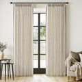 MIULEE Pinch Pleated Thick Linen Curtains 96 Inches Long 2 Panels by MIULEE