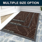 Colorxy Waterproof Doormat, Sturdy Natural Rubber Front Door Mats, Non Slip Low - Image 7