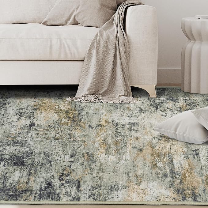 10x14 Area Rugs for Living Room Rug Washable: Abstract Large Rug Indoor Modern - Image 3