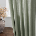 Extra Long Desert Sage Linen Curtains 120 Inch - Image 4