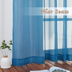 NICETOWN Living Room Sheer Curtains 96 inch Length, Grommet Airy Voile Sheer - Image 6