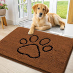 Smiry Dog Door Mat for Muddy Paws, Absorbent Dirt Trapper Non Slip Quick Dry by Smiry