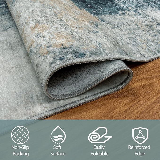 Runner Rug for Hallways Kitchen 2'6"x8' Washable Non Slip: Carpet Non Skid 8ft - Image 4