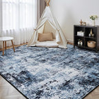 Rugflix 4x6 Area Rug for Living Room, Washable Non-Slip Stain-Resistant Low Pile - Image 8