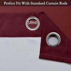 SimpleHome Ombre Room Darkening Curtains 82 inches Length - Image 3