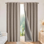 Joydeco 100% Blackout Curtains for Bedroom by JOYDECO