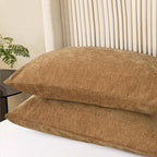 CaliTime Throw Pillow Covers Decorative 20 X 26 Inches Pack of 2 Cozy Chenille - Image 3