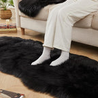 AMTOVO Faux Sheepskin Rug, 2 x 6 ft Faux Fur Rug - Image 8