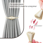 2 Pack Magnetic Curtain Tiebacks Rope Modern Handmade Curtain Tie Backs - Image 2