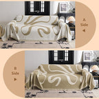 MYSKY HOME Couch Cover for 3 Cushion Sofa, Super Soft Boho Couch Covers for - Image 3