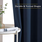 NICETOWN Navy Blue Blackout Curtains - Image 6