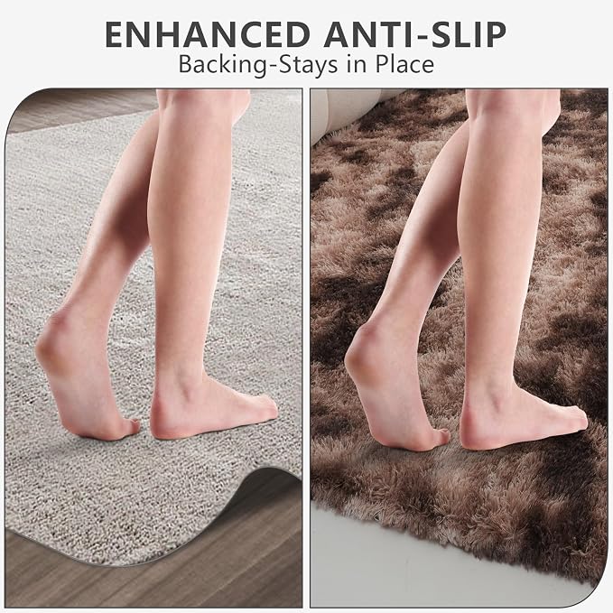 Shag Area Rugs for Bedroom Living Room, 4X6 Ultra Soft Fluffy Area Rugs for Dorm - Image 6