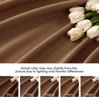 MIULEE Back Tab Blackout Curtains 102 Inch Long 2 Panels Set - Image 8