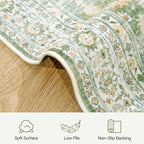 Lofus 8x10 Area Rug for Living Room, Light Green Washable Area Rugs - Image 7