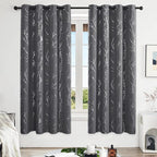 Deconovo Grey Blackout Curtains, Thermal Insulated Soundproof Drapes, 52 x 72 - Image 2