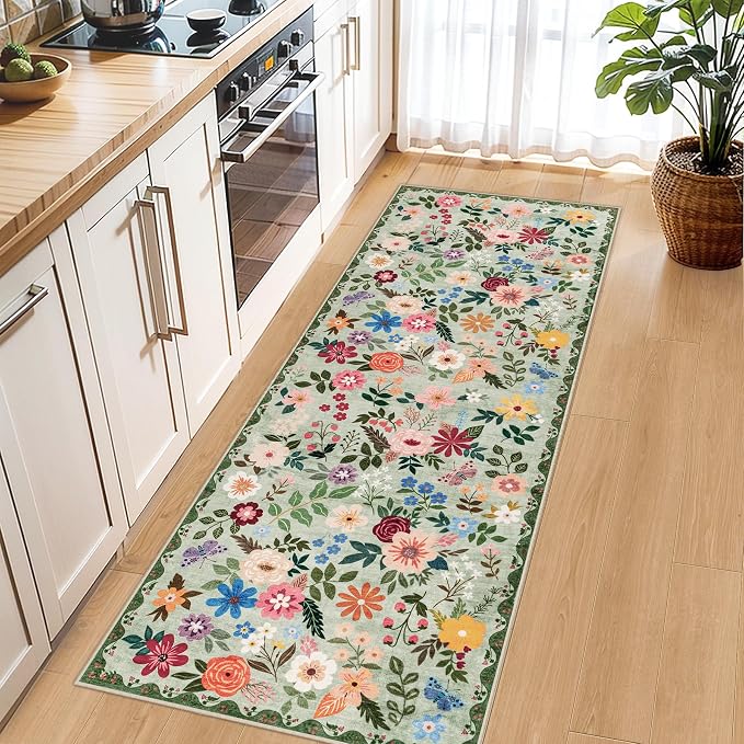 Runner Rug for Entryway: 2x6 Kitchen Rugs Non Slip Washable Ultra-Thin Soft - Image 6