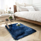 Ashler Faux Fur Rectangular Rug, Fluffy Shaggy 2 x 2.9 ft, Ultra Soft, Machine - Image 3