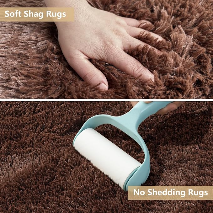 Shag Area Rugs for Bedroom Living Room, 6X9 Ultra Soft Fluffy Area Rugs for Dorm - Image 3
