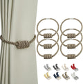 BEL AVENIR Magnetic Curtain Tiebacks, Decorative Drapery Holdbacks Modern Woven by BELAVENIR
