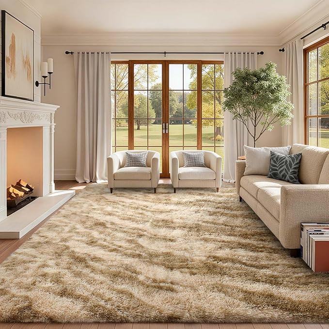 8x10 Ft Extra Large Shag Rugs for Living Room, Ultra Soft Fluffy Furry Area - Image 3