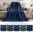 BEDELITE Fleece Blanket Navy Blue Throw Blanket - Image 3