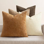 MIULEE Pack of 4 Brown Couch Throw Pillow Covers 20x20 Inch Soft Decorative by MIULEE