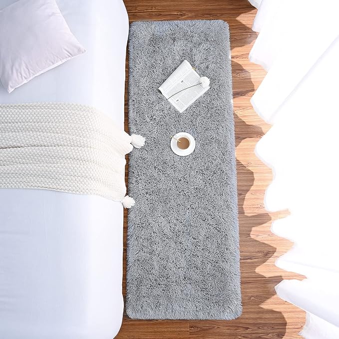 Chicrug Soft Runner Rugs for Bedroom Living Room Plush Fluffy Rug 3x8 Feet - Image 5