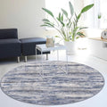 KOZYFLY Modern Abstract Round Washable Rug 5Ft, Non-Slip Soft Kitchen Bathroom by KOZYFLY