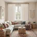 Pinch Pleated Look Light Filtering Curtains 84 Inch Length, 2 Panels Linen - Image 7