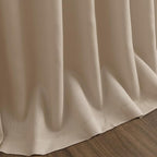 Sepia Beige Linen Curtains 90 Inches Long - Image 9