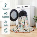 MSGKV The Boho Layer: 50"x60" Cotton Throw Blanket – Lightweight & Reversible - Image 6