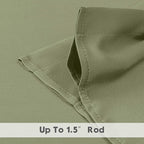 Chyhomenyc Sage Green Valances for Window, Room Darkening Short Curtains for - Image 6