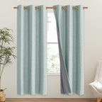 NICETOWN 100% Absolutely Blackout Linen Curtains - Image 2