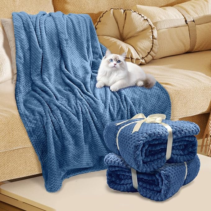 4 Pack Fleece Throw Blankets 50x60 Inches – 270 GSM Ultra Soft Flannel - Image 8