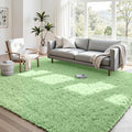 4x6 Area Rugs for Living Room Rug: Soft Fluffy Shag Mint Green Rugs for Bedroom by CarpetAddColortoYourLife