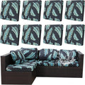 8Pcs Outdoor Cushion Covers, Patio Cushion Covers, Stretch Elastic Slipcovers by dreahoteztil