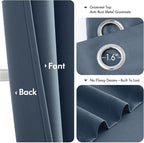 MIULEE Stone Blue Blackout Curtains - Image 4
