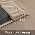 MIULEE Velvet Curtains 2 Panels Luxury Blackout Curtains - Image 3