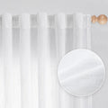 MYSKY HOME Floor to Ceiling Curtains 120 Inches White Sheer Window Drapes 2 by MYSKYHOME