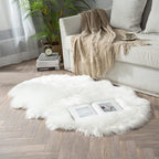 MIULEE Luxury Soft Fluffy Area Rug 3x5 Feet, Faux Fur Sheepskin Rug Decorative - Image 6