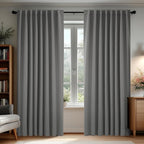 Deconovo Blackout Curtains, Thermal Insulated, W70 x L95 2 Panels, Back Tab by Deconovo